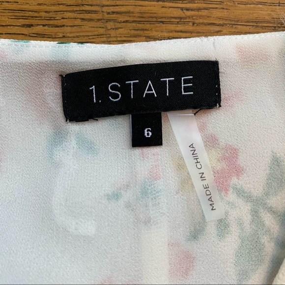 BNWT 1.State Floral Wrap Dress! - Picture 4 of 6